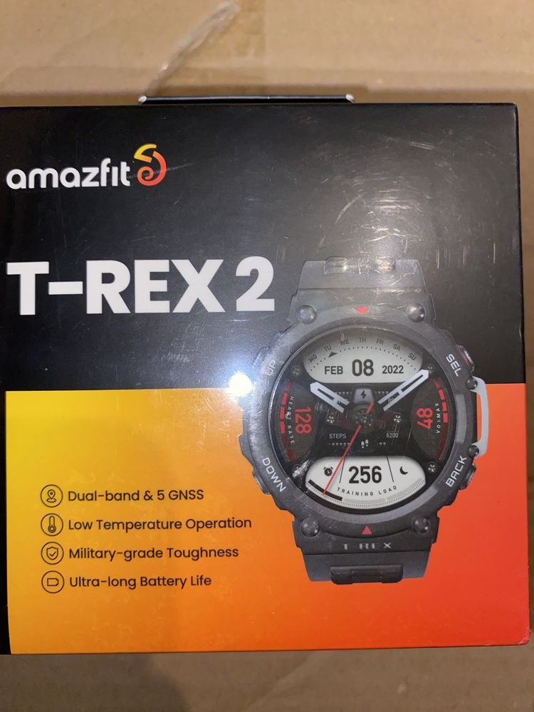 Smartwatch AMAZFIT T-Rex 2, GPS, Android/iOS, silicon, Ember Black