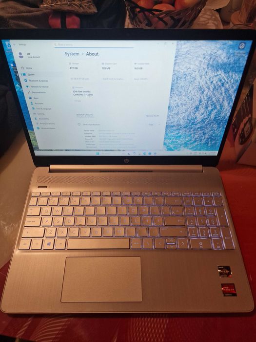 Laptop hp 15s i7 1255u 512gb 16gb ram