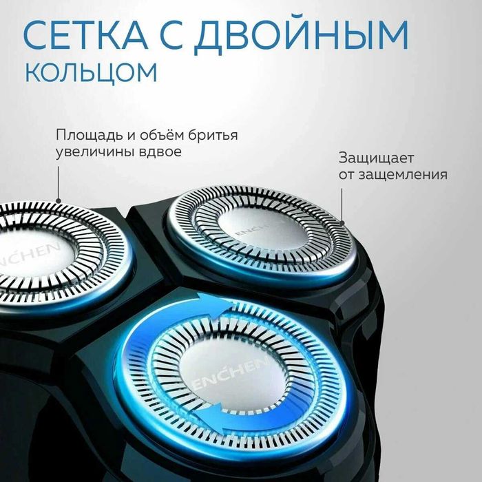 Электробритва мужская для лица Enchen BlackStone