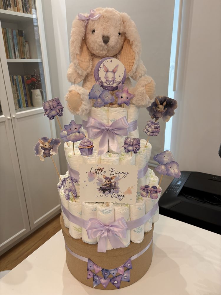 Tort scutece Baby Shower