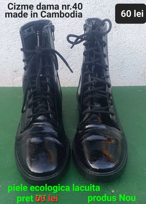 Cizme dama piele lacuita nr.40