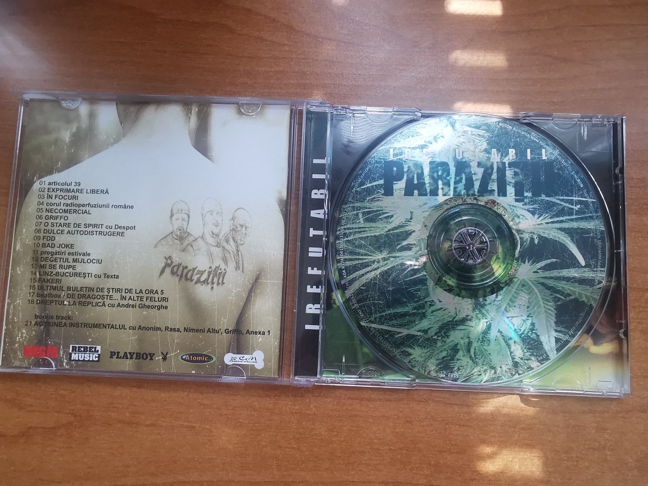 CD Hip Hop Album Parazitii -  Irefutabil