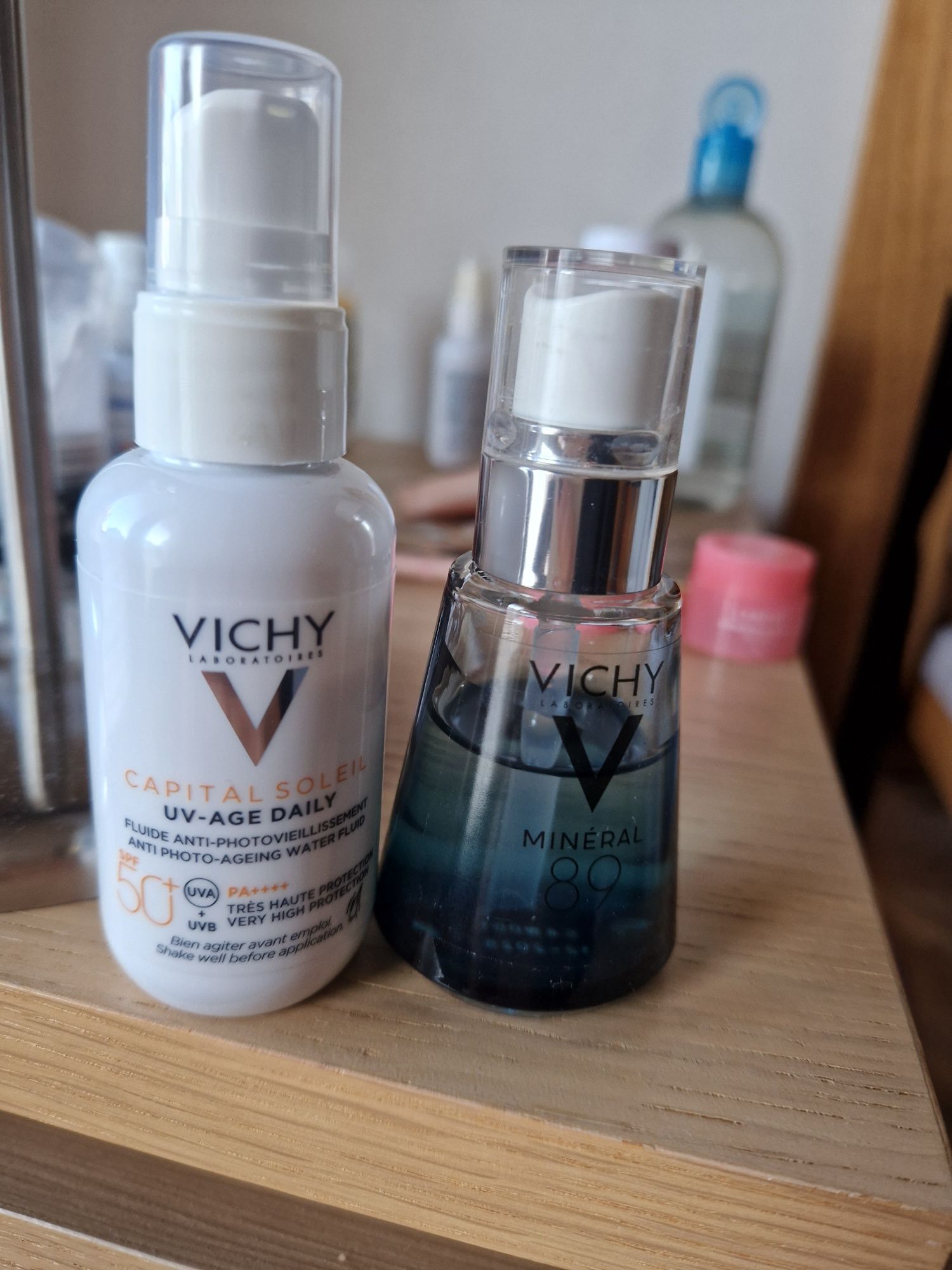 Продукт на Vichy Гел Бустер и Слънцезащита