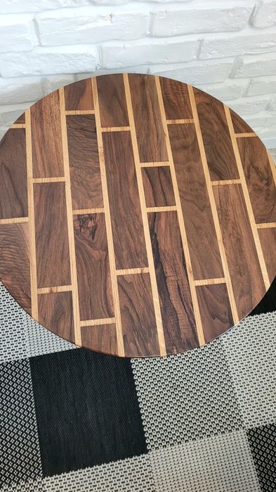 Blat pentru masuta din nuc și stejar
