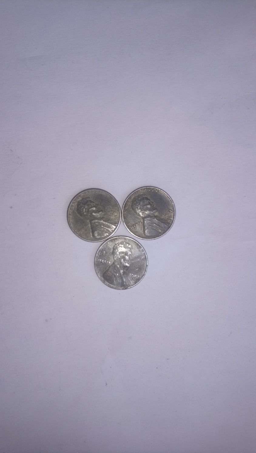 One cent 1940 (D,S,P,) si 1943 D,S,P)