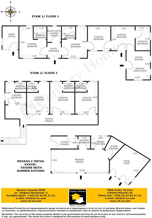 116249 Къща с 8 спални, механа и добре аранжиран двор в с. Емен