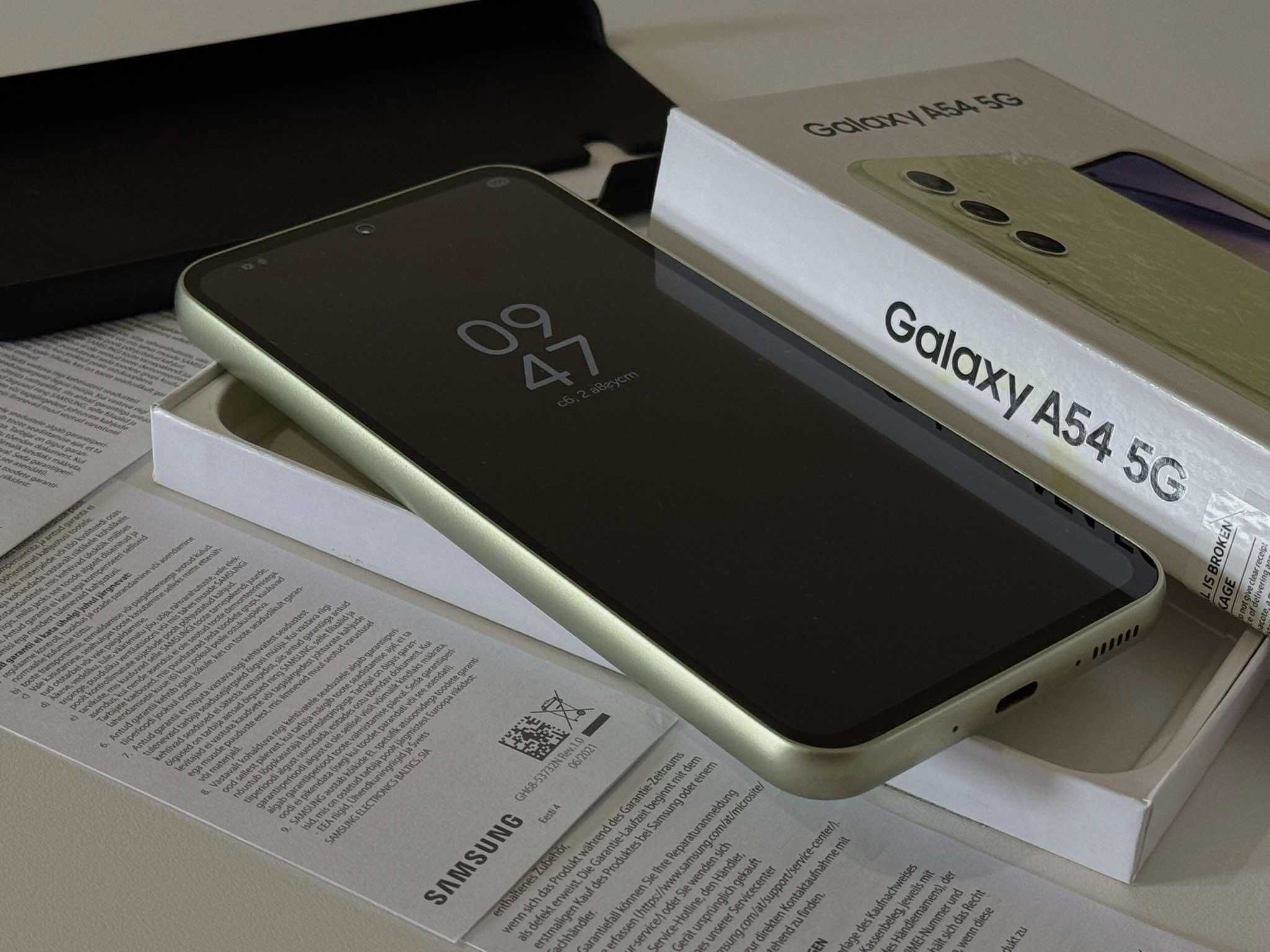 Бартер! Като нов! Samsung Galaxy A54 5G Awesome Lime (Зелен)