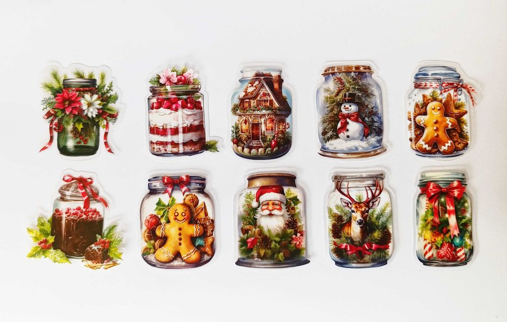 Комплект красиви коледни стикери - 50 бр.