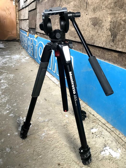 Штатив Manfrotto 055XPRO3 с видео-головой MHXPRO-3W