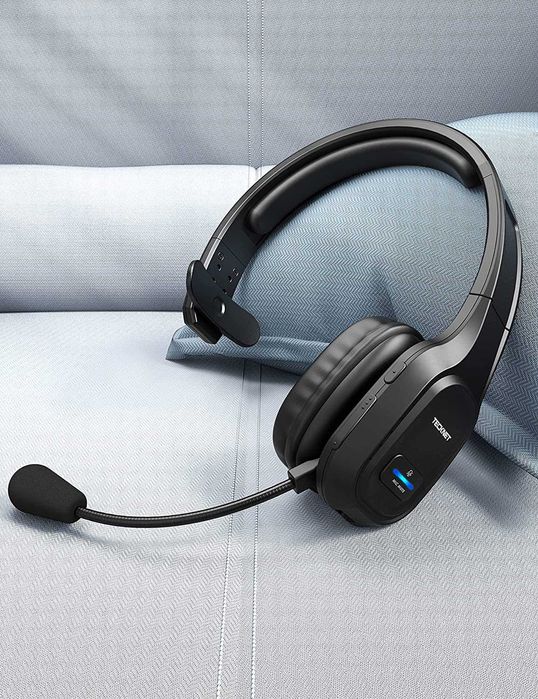 TECKNET Tru Bluetooth слушалка с шумопотискане на микрофон,Hands Free