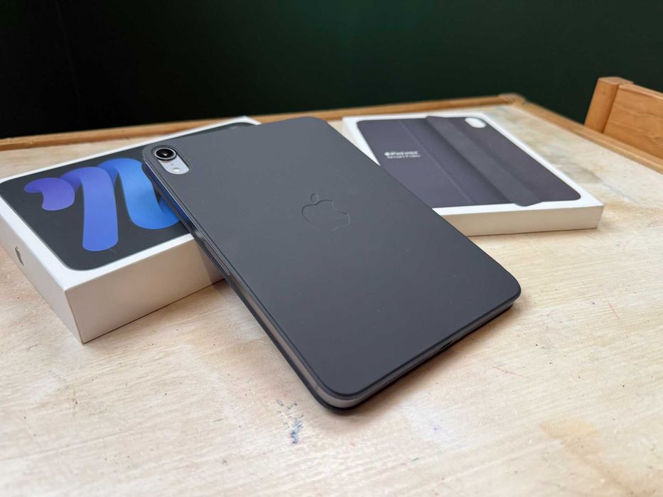 iPad Mini 7 (2024), 128 Gb, WiFi + Cellular, Folio Case, Battery: 100%