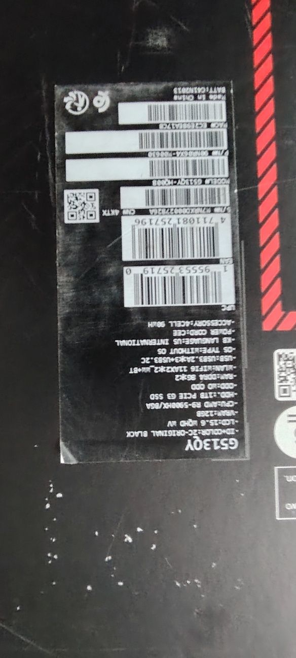 Asus rog g513QY RYZEN 9