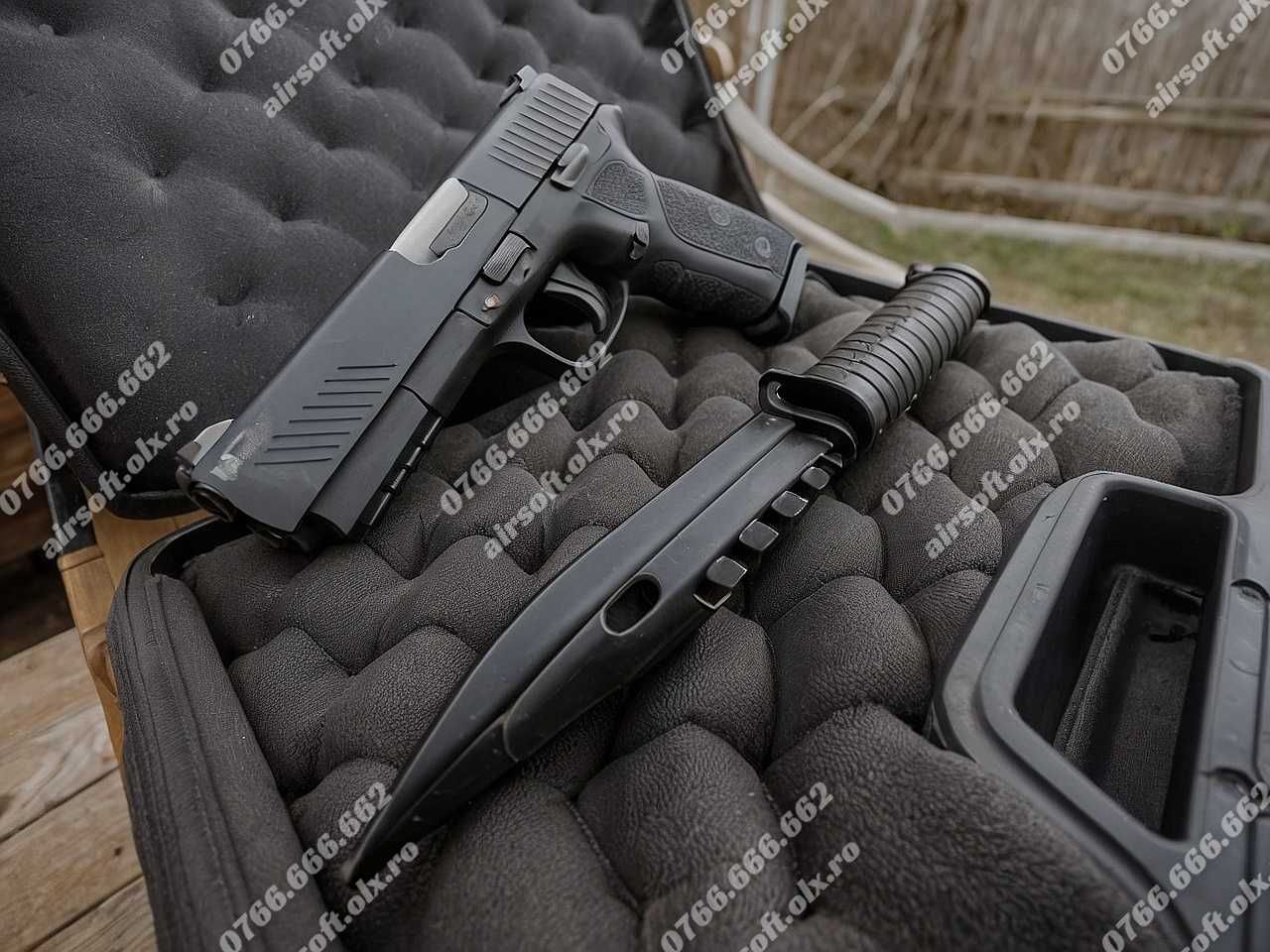 Pistol HDP 22 JOULI (Cu Bile De Cauciuc) CO2 + Bile,Capsule BONUS ~SET