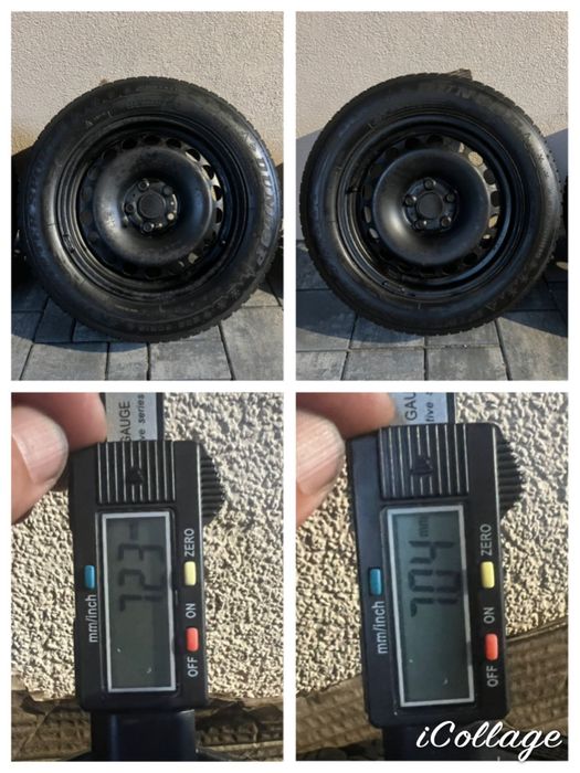 Jante tabla Skoda-Golf cu cauciucuri iarnă 205/60/R16 3 perechi