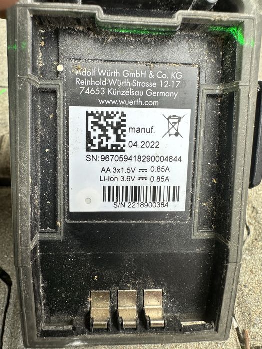 Laser pe 3 planuri wurth MLPG 22