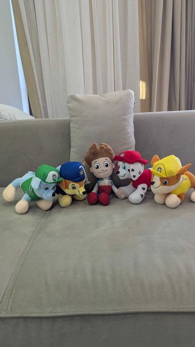 Комплект Paw patrol Пес Патрул лот от 5 плюшени играчки с Райдър
