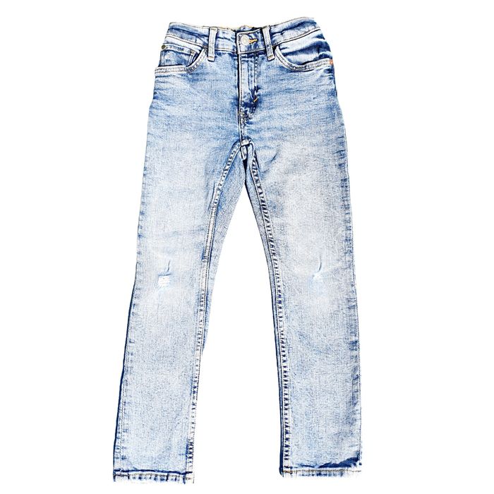 Blugi H&M 6-7 ani, 116-122, fete, bumbac, elastici