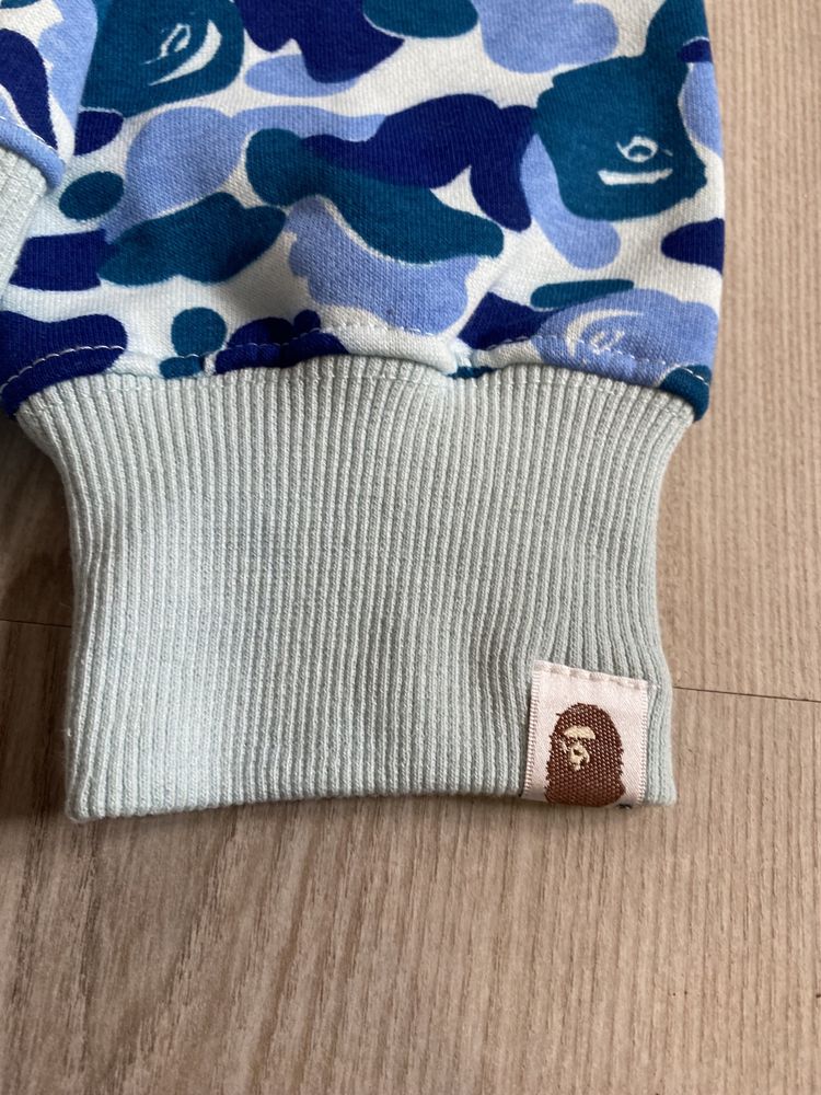 Hanorac bape shark baby blue