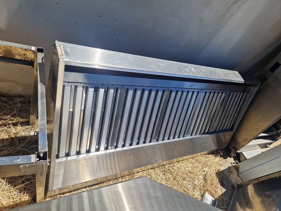 Hota inox gros cu filtre inox, de perete sau centrala