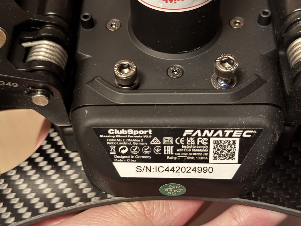 Fanatec ClubSport Formula V2.5 волан