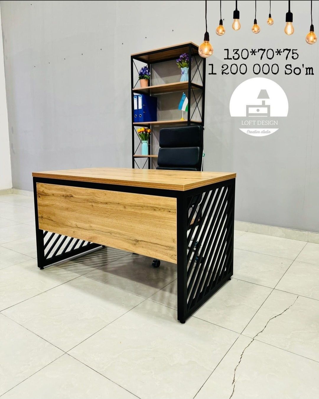 Loft mebel offis uchun лофт мебел hay tek mebel hich teak хай тек усул