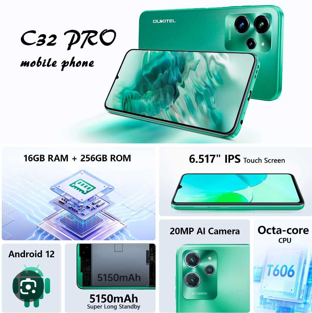 Новый смартфон oukitel c32 pro 8/256