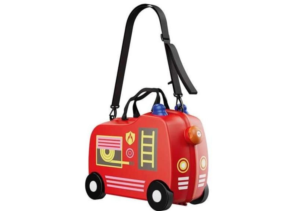 Детски куфар за яздене пожарна кола