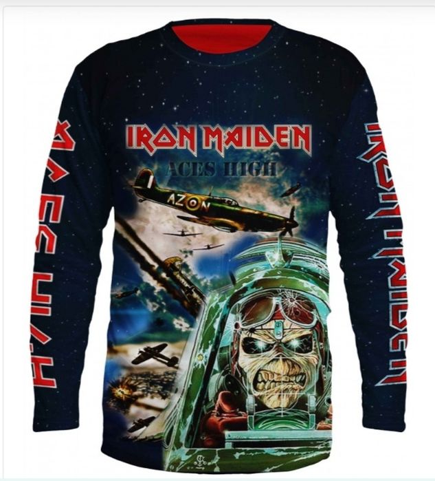 Тениска с дълъг ръкав на Iron Maiden
