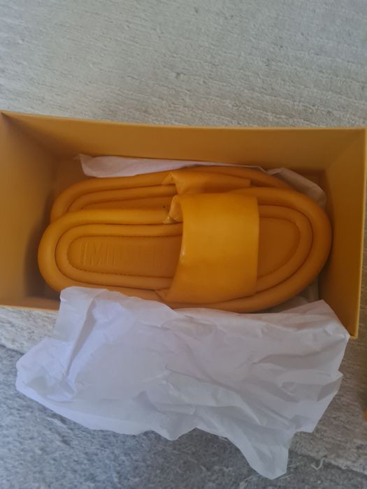 Papuci piele Mango