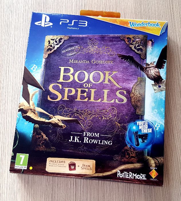 НОВА PS3 Wonderbook: BOOK OF SPELLS Книга + диск PlayStation 3