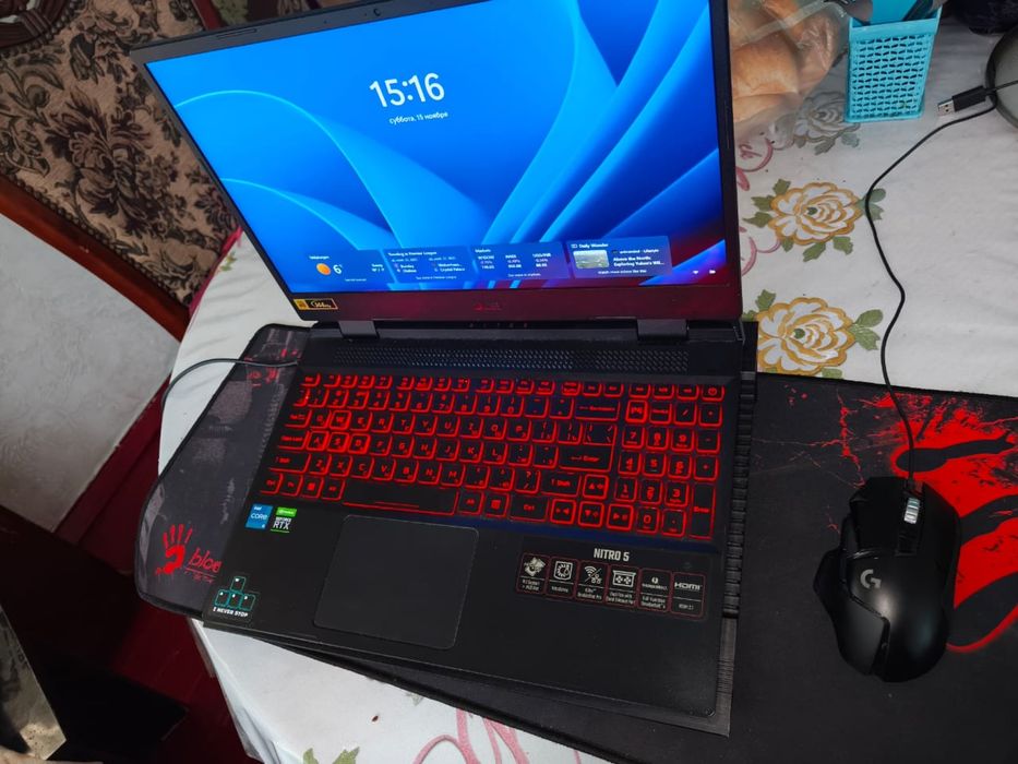 Ноутбук Acer nitro 5. Core I5 12500H nvidia rtx3050