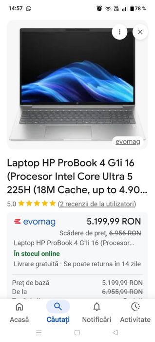 Laptop gaming Hp Probook 4 G 1i 16