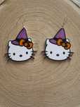Cercei Hello Kitty Witch – bijuterii 3D unicat