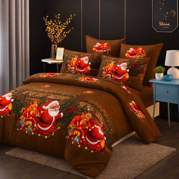 Set lenjerie Crăciun 6 piese – Finet gros Casa Pucioasa
