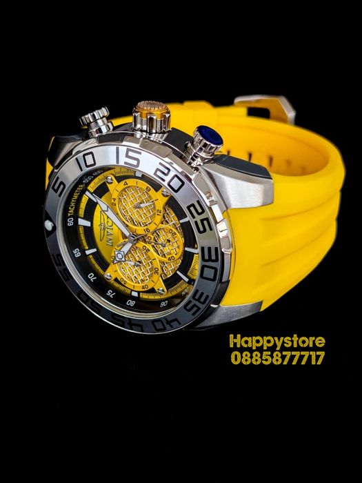INVICTA Pogo Yellow 50mm, Инвикта нов ръчен часовник