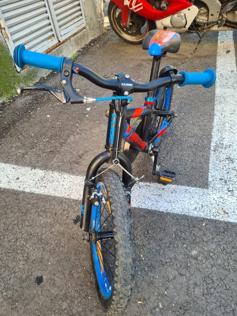 Bicicletă pentru copii 16’ Cube Race KID 160 MTB, ALUMINIU,