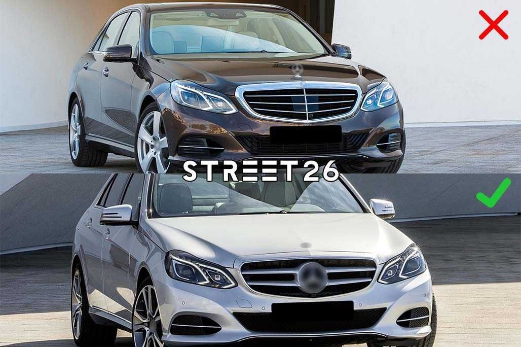 Grila Panamericana Mercedes E-Class W212 S212 LCI (2013-2016) Chrome