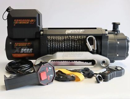 Лебедка Kangaroo winch 7000xp синтетично въже