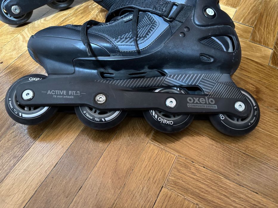 Role Barbati Marimea 45 Oxelo Active FiT.3 Patine cu Rotile Decathlon