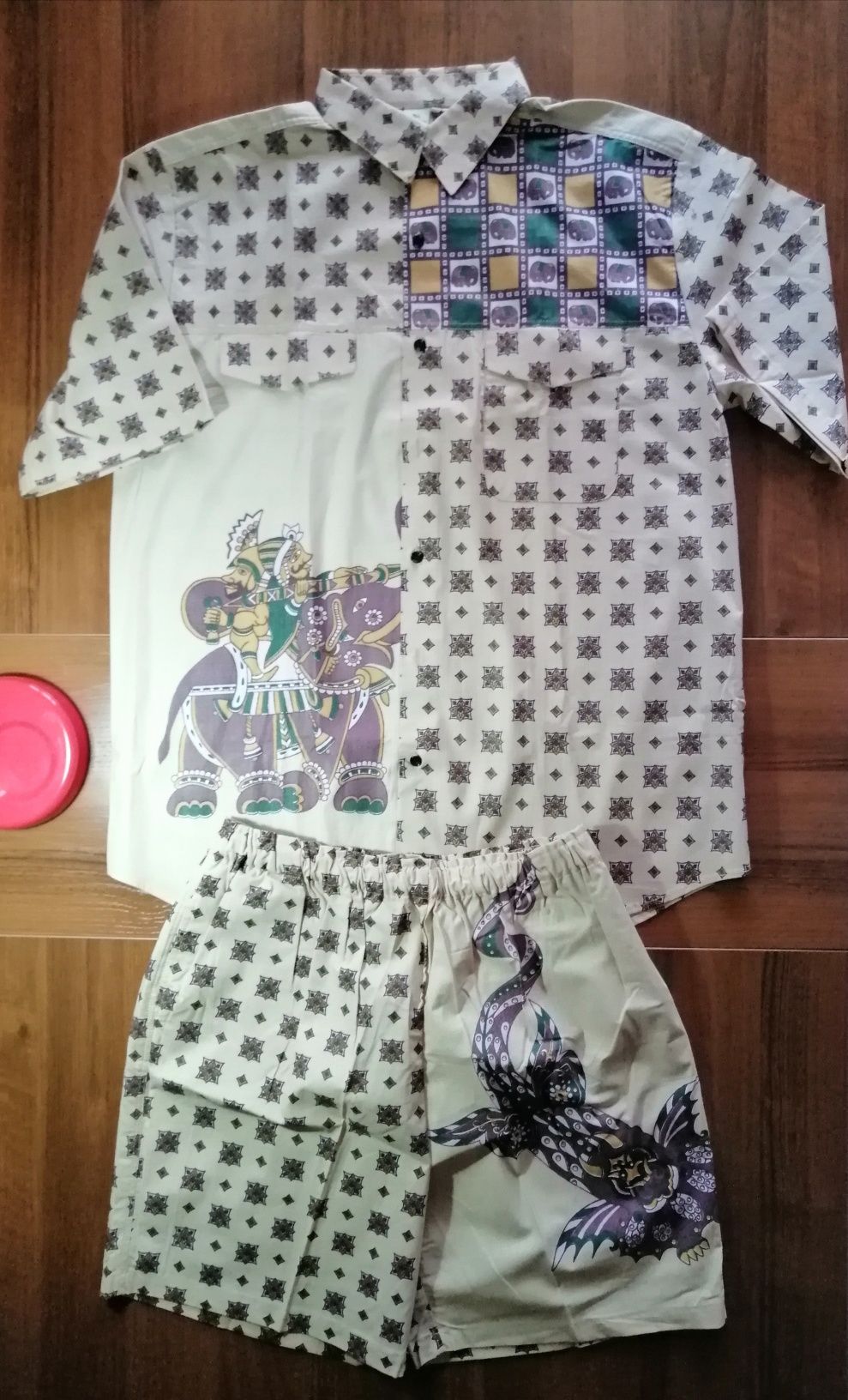 Рубашка и шорты из настоящего хлопка производства АХБК