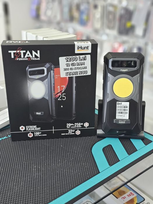 Ihunt Titan P15000 Extreme, 12/256 GB, Nou, 2 ani garanție