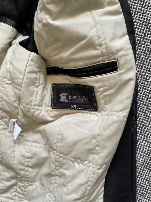 Мъжко кожено яке. Черно. Размер 50/L.