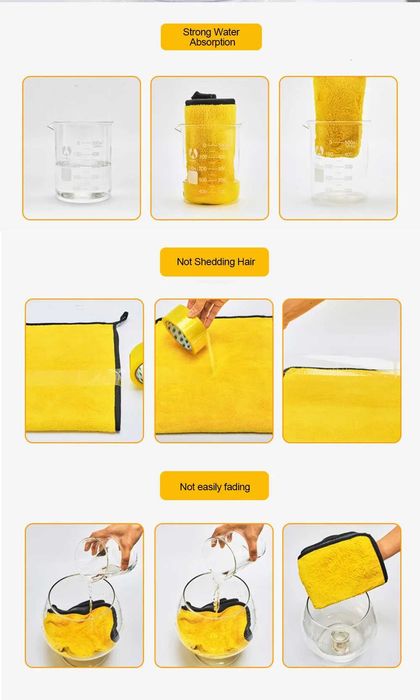 Prosop din microfibră, Detaliing auto si casa, uscare rapida 60x30cm