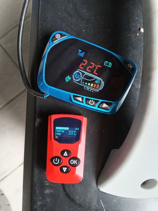 Display sirocou motorina universal 12/24 V + telecomandă cu afisare