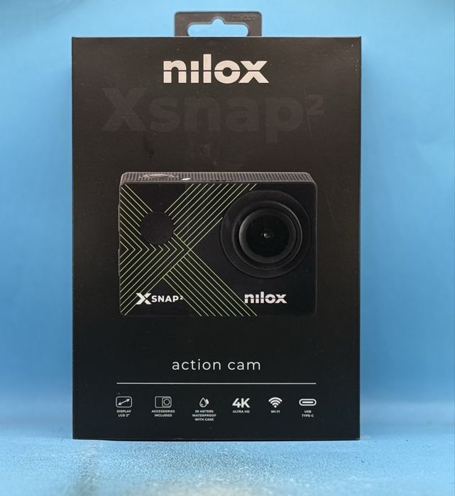 НОВО!!! Екшън видеокамера Nilox XSNAP2, 4K, UltraHD, Wi-Fi