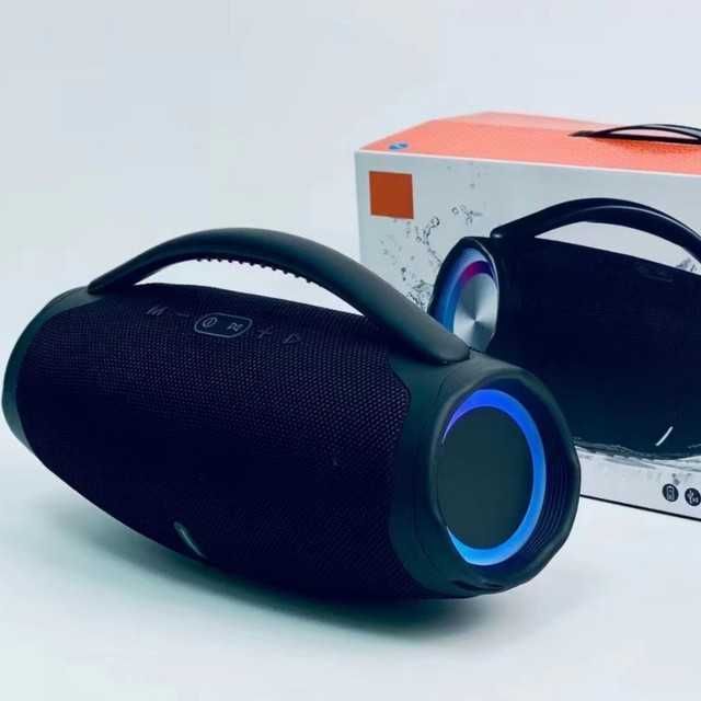 80W Най-Мощната,Светеща,Голяма BOOMS BOX 3!Преносима блутут колонка