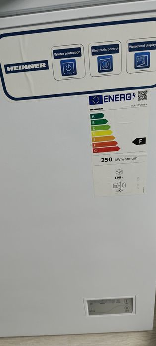 Ladă frigorifică Heinner HCF-205NHF+, 198L, nouă, neutilizată
