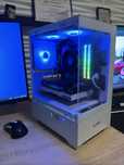 Бял геймърски компютър Ryzen 3600, RX 6600 8gb, 16 Ram, 512 SSD, 500w
