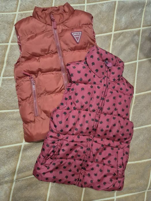 Детские осенние куртки и желетки