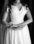Rochie de mireasa alba(corset) cu trena